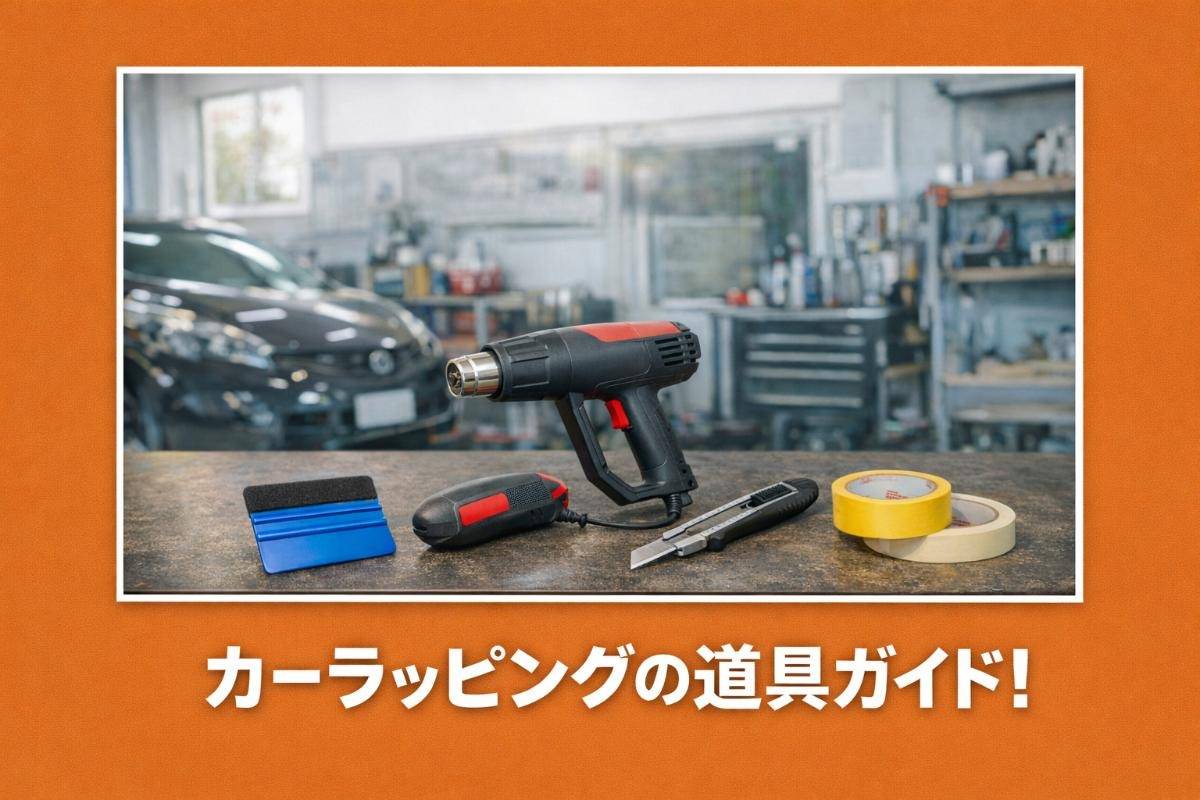 カーラッピングの道具ガイド！仕上がりを左右する必須アイテムと最新