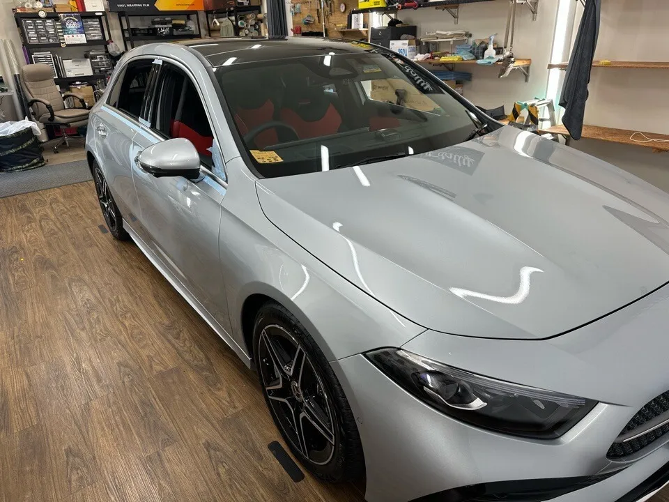Mercedes Benz Aクラス 窓枠PPF施工