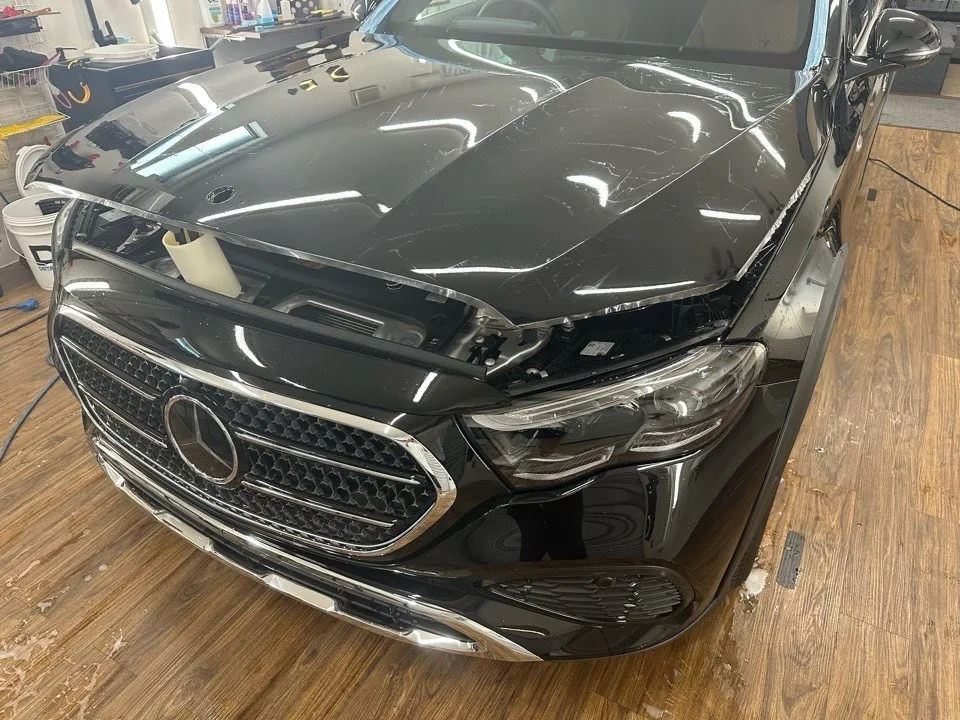 メルセデスベンツ Eクラスワゴン フロント周りPPF施工