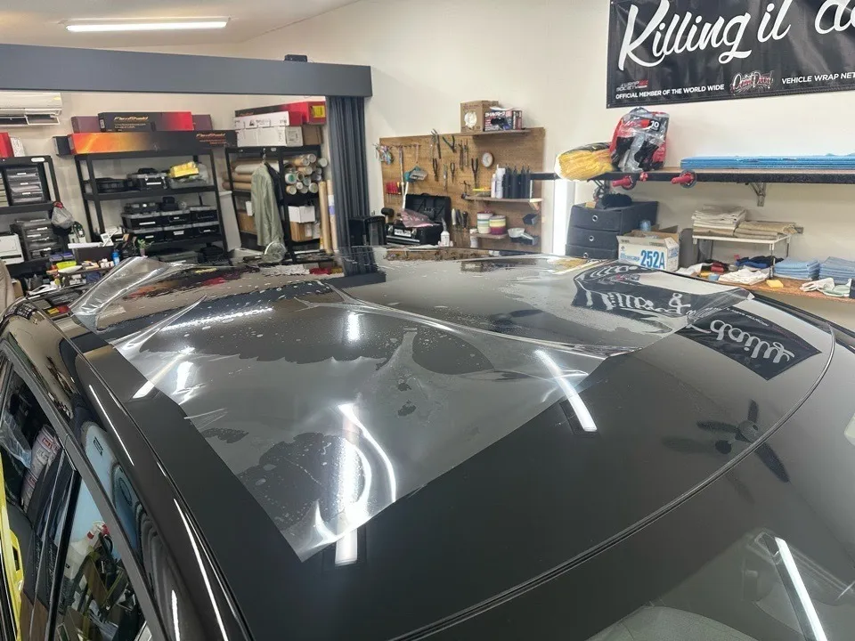 ボルボ EX30 サンルーフ断熱フィルム施工