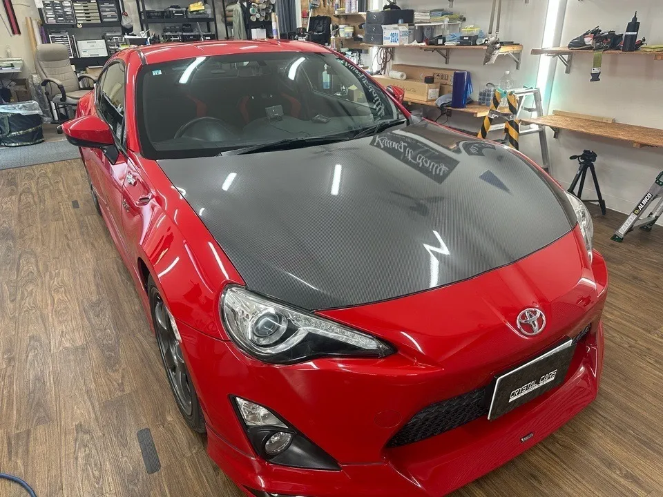 トヨタ 86 フードラッピングカーボンPPF