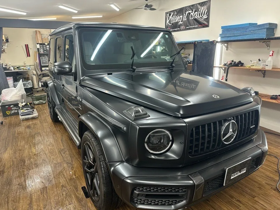 メルセデスベンツ AMG-G63 コーティングメンテナンス・Fガラスプロテクションフィルム貼り替え