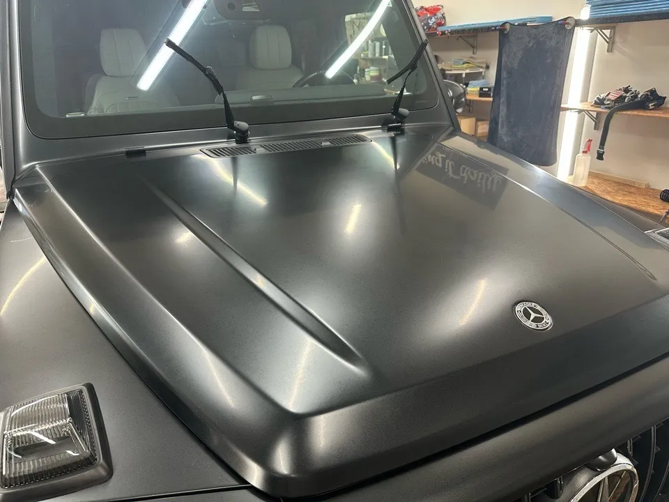 メルセデスベンツ AMG-G63 コーティングメンテナンス・Fガラスプロテクションフィルム貼り替え