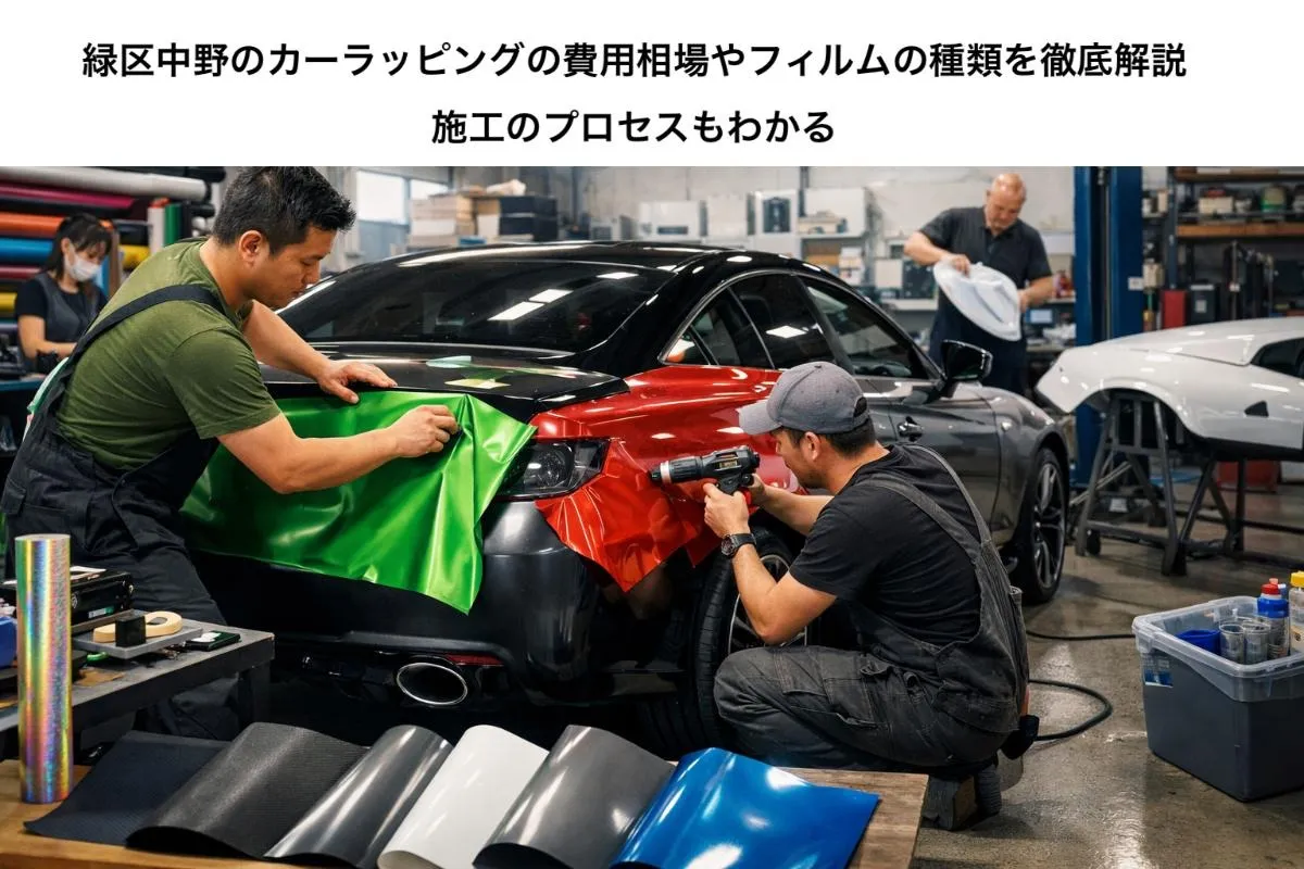緑区中野のカーラッピングの費用相場やフィルムの種類を徹底解説｜施工のプロセスもわかる